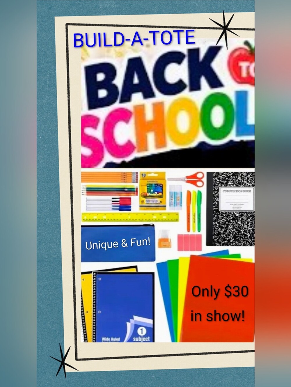 Build-a-Tote Creative In-Show Activity for BACK TO SCHOOL 📚 For Kids & Teachers